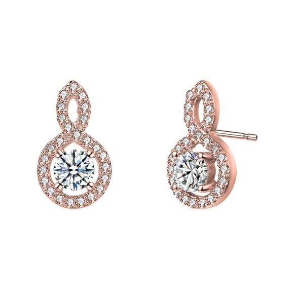 RACHEL GLAUBERT 14Kt Rose Gold Earrings - Picture 1 of 4